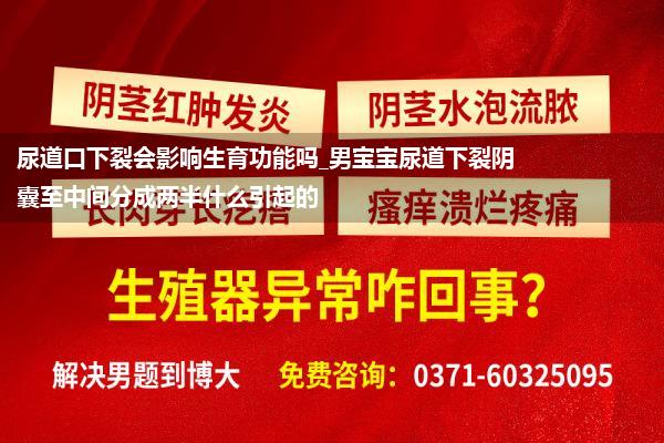 尿道口下裂会影响生育功能吗_男宝宝尿道下裂阴囊至中间分成两半什么引起的